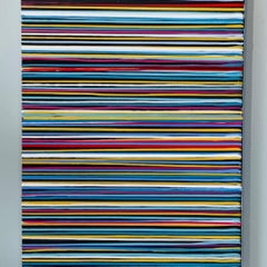 Helle Lichter Großstadt Gemälde Abstrakte Farbenvielfalt Zeitgenössische Kunst