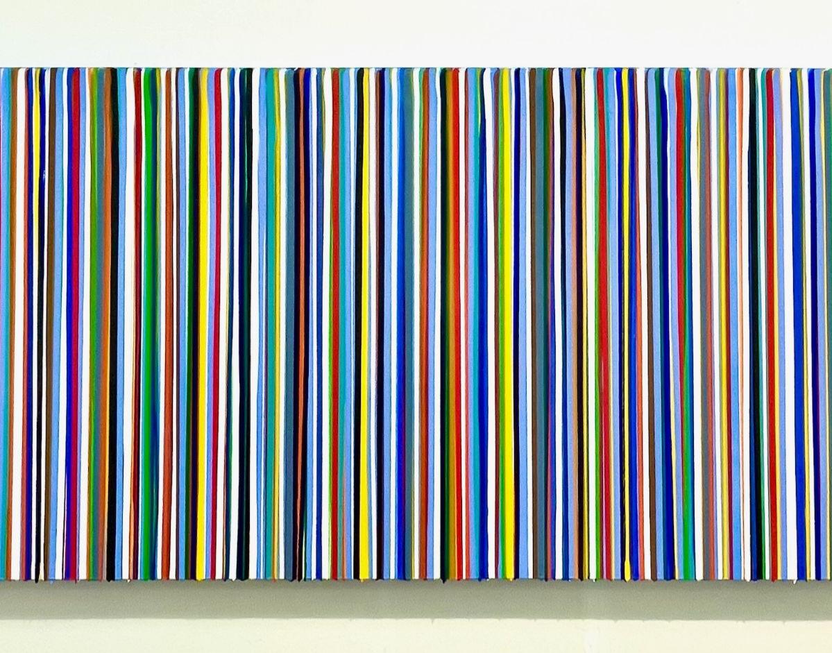 Good Times Drip Painting Pittura astratta con una pletora di colori Arte contemporanea in vendita 1