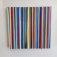 Das gute Leben leben   Tropfende Malerei  Contemporary Abstract Acryl auf Leinwand