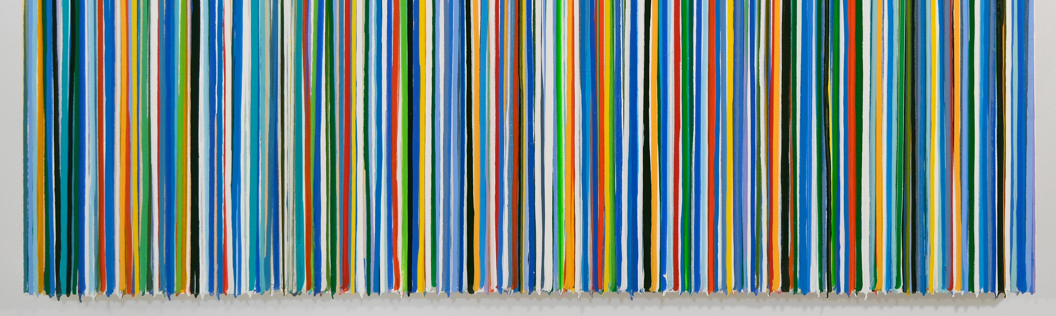 Regatta V. Ölgemälde, Tropfengemälde, Abstrakt, Plethora von Farben, Emotionen – Painting von Marthann Masterson