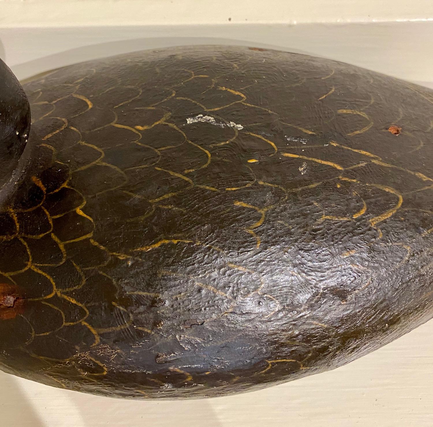 American Martha's Vineyard Black Duck Decoy by Frank Richardson, circa 1920
