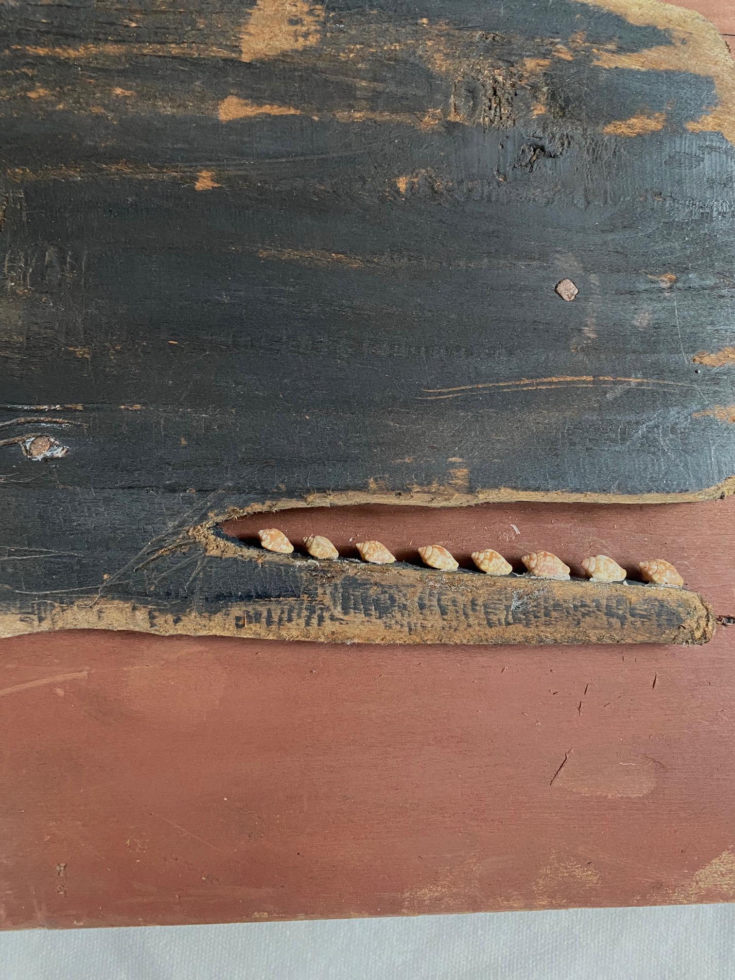 Martha's Vineyard Folk Art Sperm Whale Plaque, by K. Emack In Good Condition In Nantucket, MA