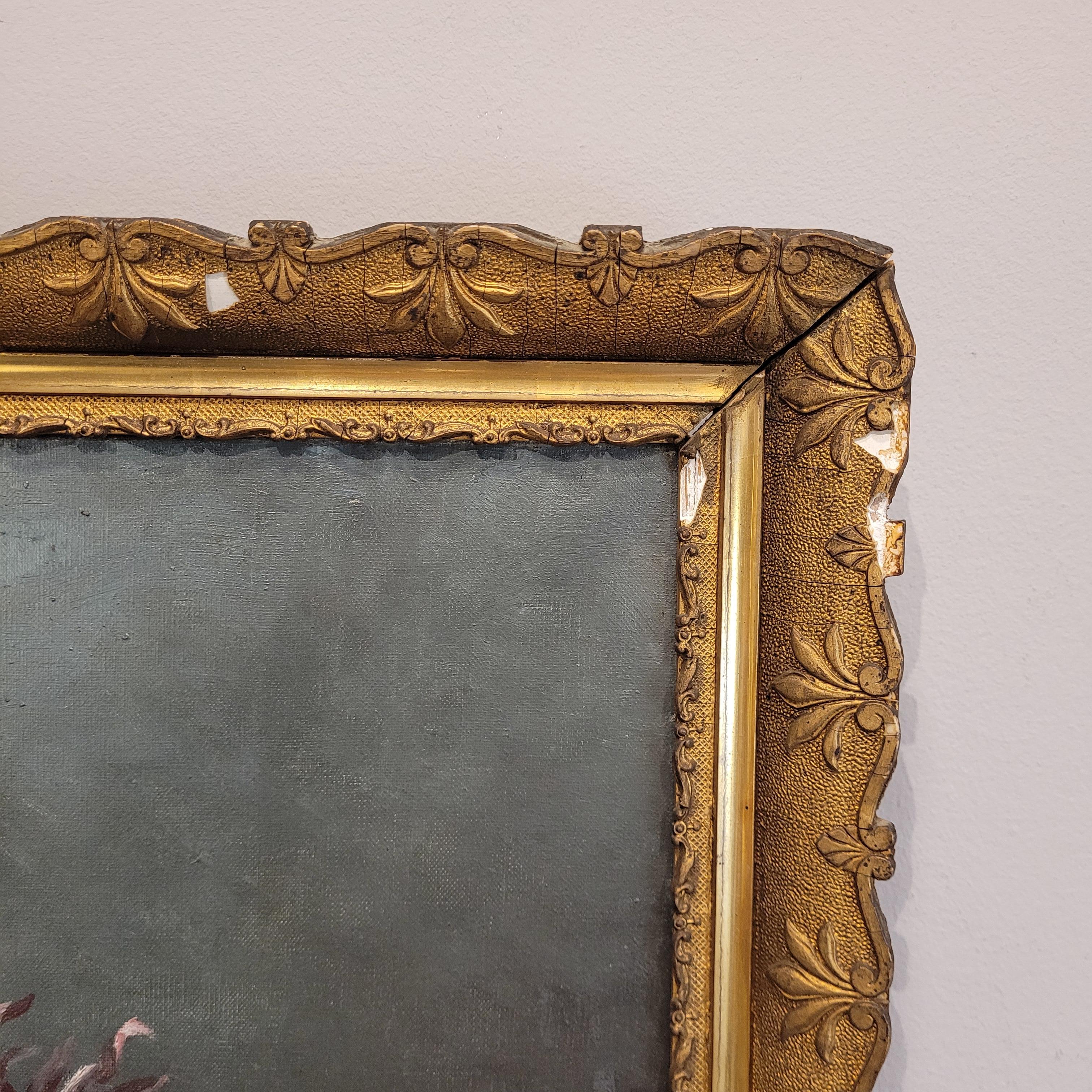 Gemälde Napoleon III Herbstblumen von Marthe Danard Puig  Frankreich im Angebot 11