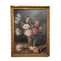 Gemälde Napoleon III Herbstblumen von Marthe Danard Puig  Frankreich