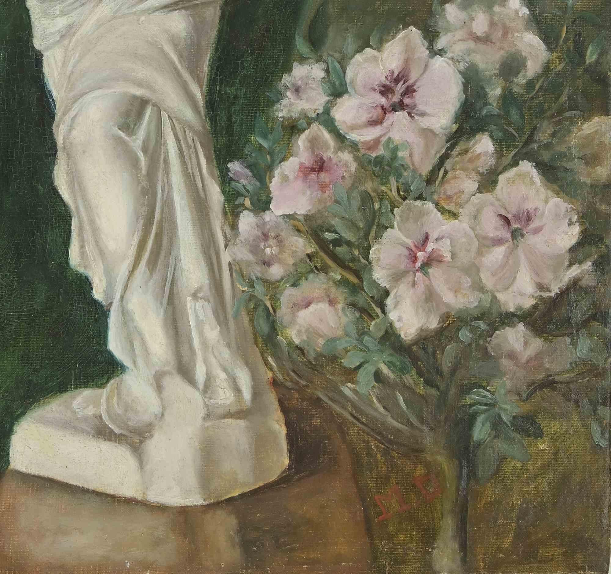 Vénus de Milo - Huile sur toile de Marthe Delacroix - Milieu du XXe siècle en vente 3