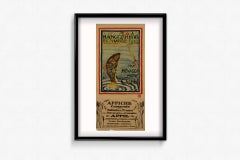 1918 original poster "Mangez Moins de Viande" ("Eat Less Meat") WWI propaganda