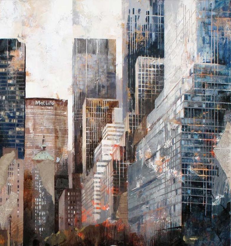 Entre los artistas catalanes que se han mantenido fieles a las técnicas figurativas, varios han conseguido fijar su mirada en la arquitectura, las calles y los adornos comerciales de la ciudad moderna. No es sólo Nueva York lo que atrae a este