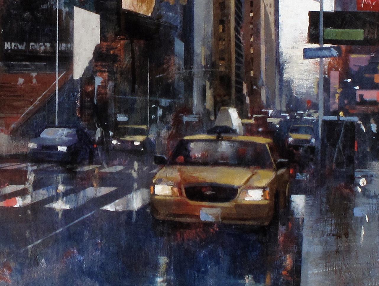 16711 Times Square - 21e siècle, Contemporain, Peinture figurative, New York en vente 2