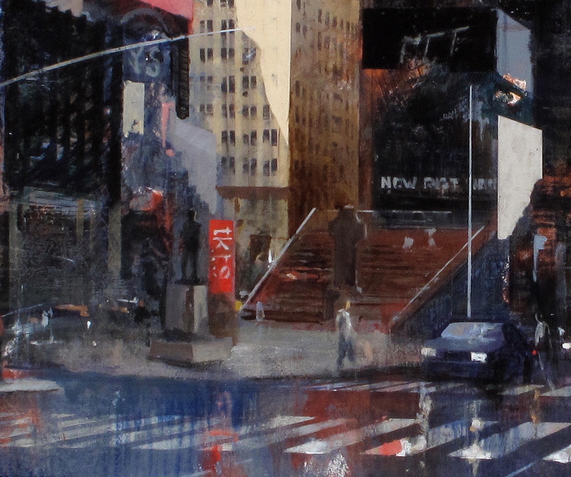 16711 Times Square - 21e siècle, Contemporain, Peinture figurative, New York en vente 3