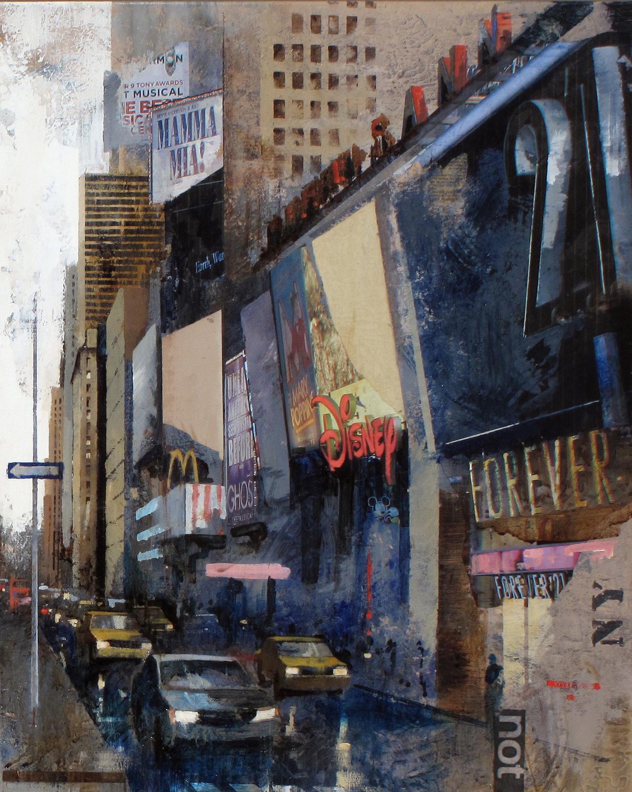 16727 Times Square - 21st Century, Contemporary, Figurative Painting For Sale 2