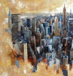 17805 Manhattan View - 21. Jahrhundert, Zeitgenössisch, Figurative Malerei