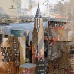 Chrysler - 21st Century, Contemporary, Figurative Painting, Mixed Media