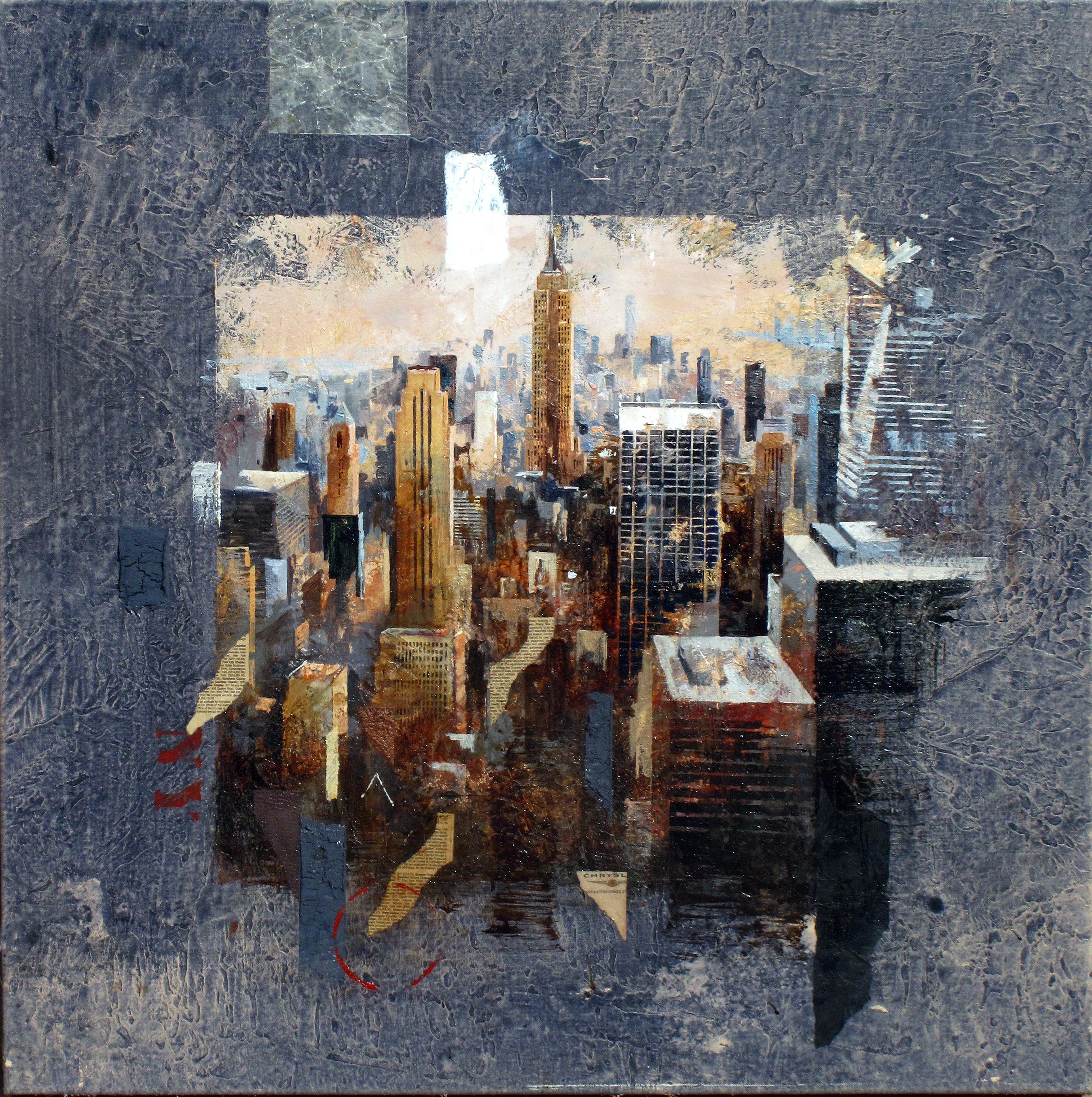 Marti Bofarull Figurative Painting – Klassische Manhattan-Ansicht – 21. Jahrhundert, Zeitgenössische, figurative Malerei