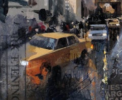 Times - XXIe siècle, contemporain, peinture figurative, techniques mixtes