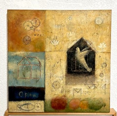 California Contemporary Art Marti Somers Figurative Abstract Surrealism Painting