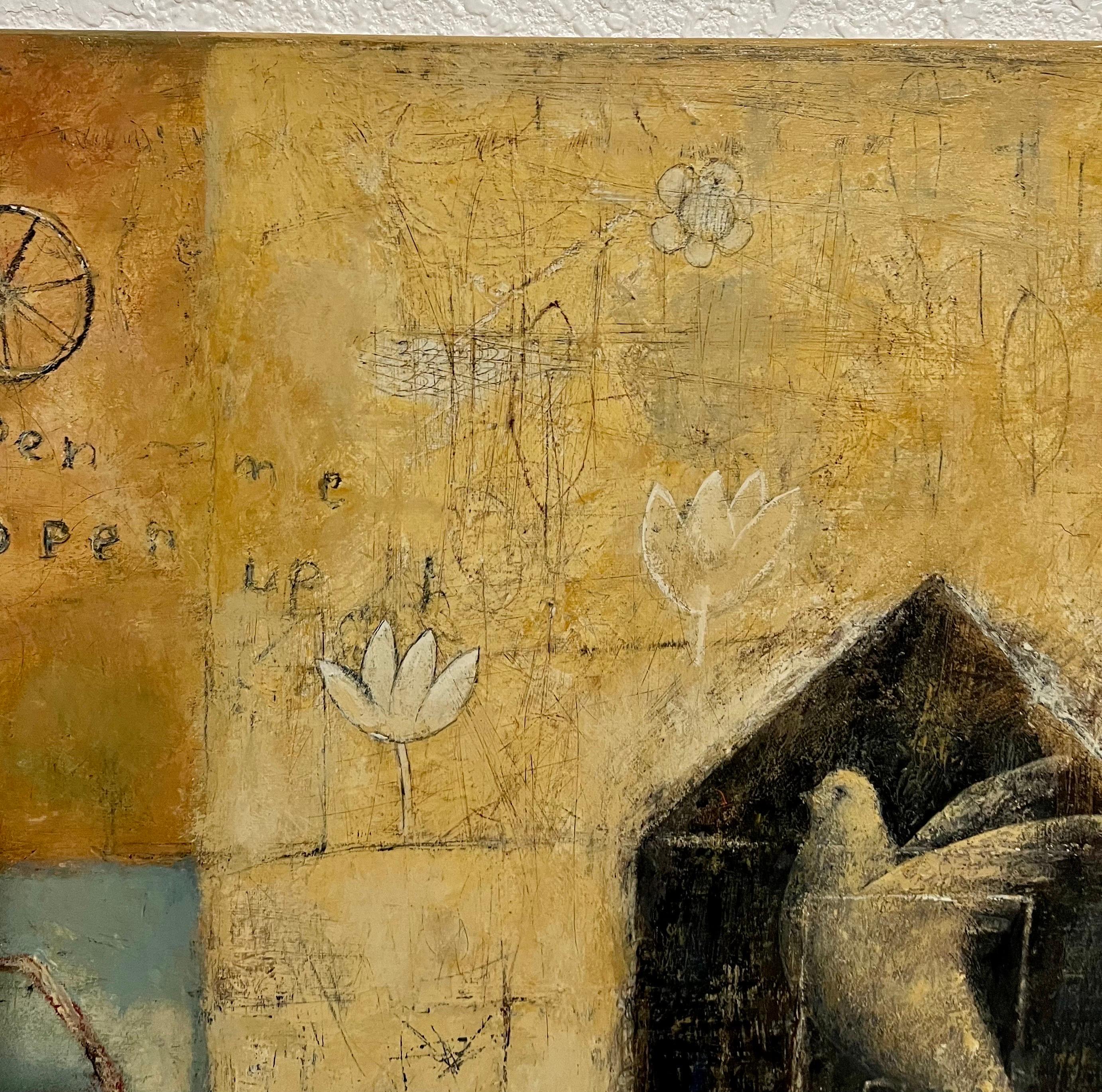 California Arte Contemporáneo Marti Somers Figurativo Abstracto Surrealismo Pintura en venta 2