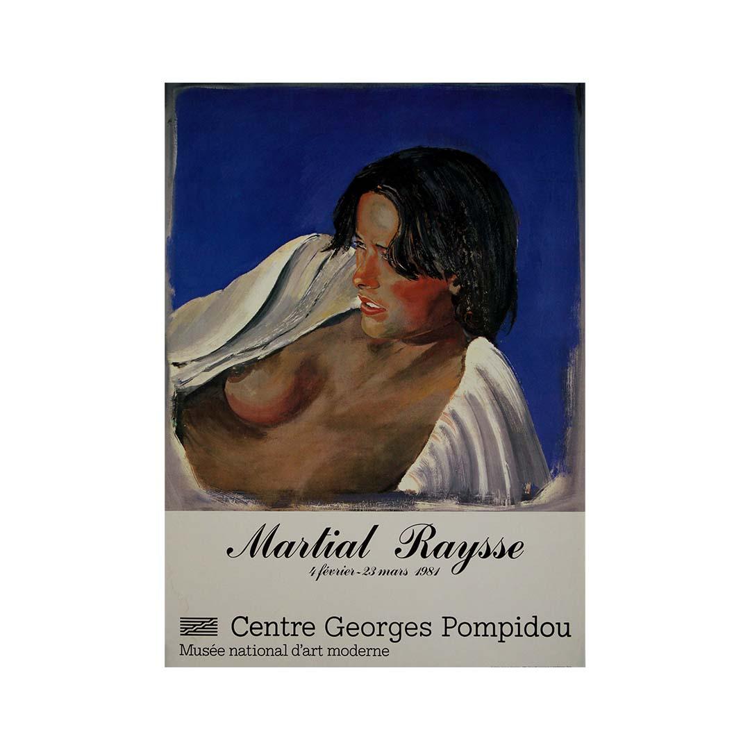 L'affiche de 1981 a été réalisée pour l'exposition de Martial Raysse au Centre Pompidou en vente 3