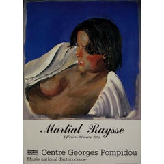 L'affiche de 1981 a été réalisée pour l'exposition de Martial Raysse au Centre Pompidou