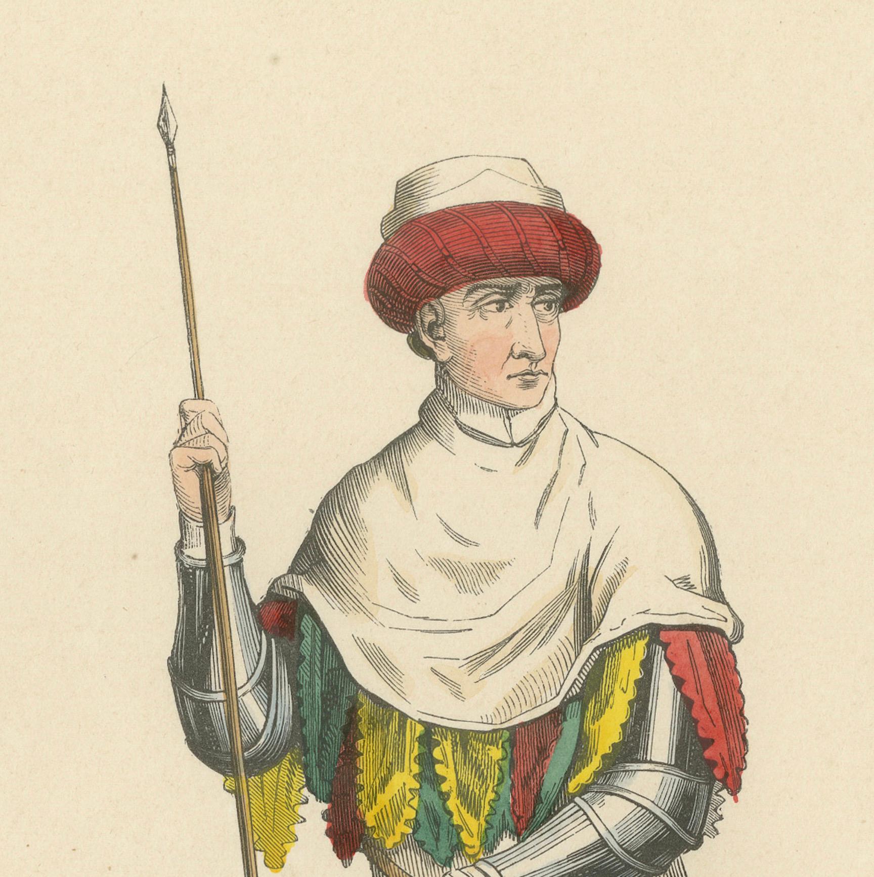 Mid-19th Century Martial Valour of an English Soldier in the Reign of Henry VI, Published in 1847 For Sale