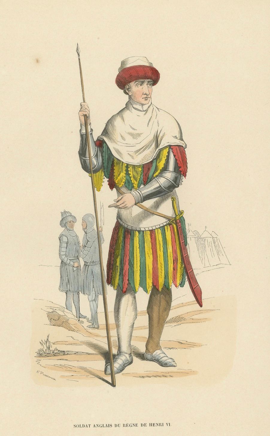 Paper Martial Valour of an English Soldier in the Reign of Henry VI, Published in 1847 For Sale