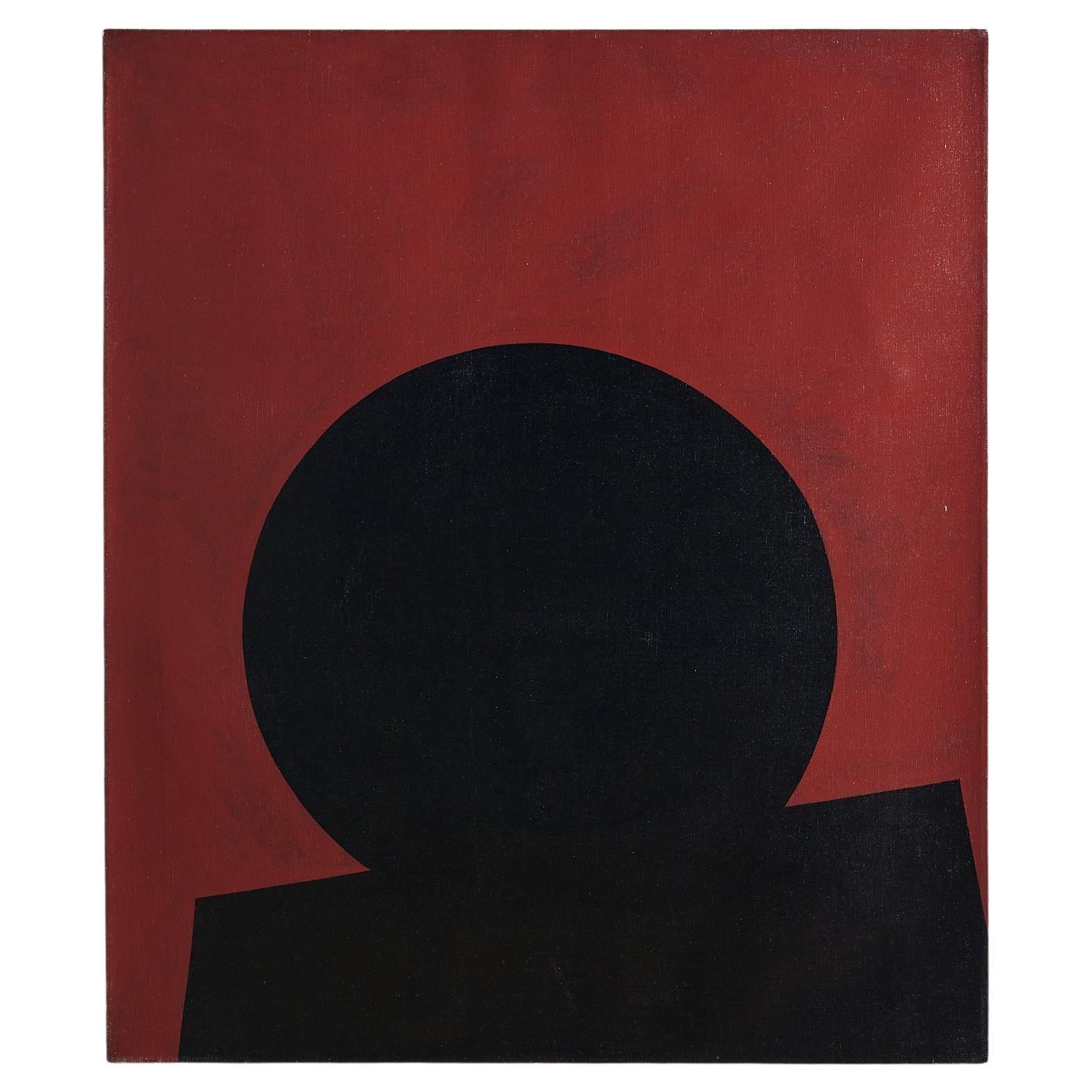 Martial Westburg, Portrait of The Peary Proxy #4, Oil on Canvas Painting, 1981