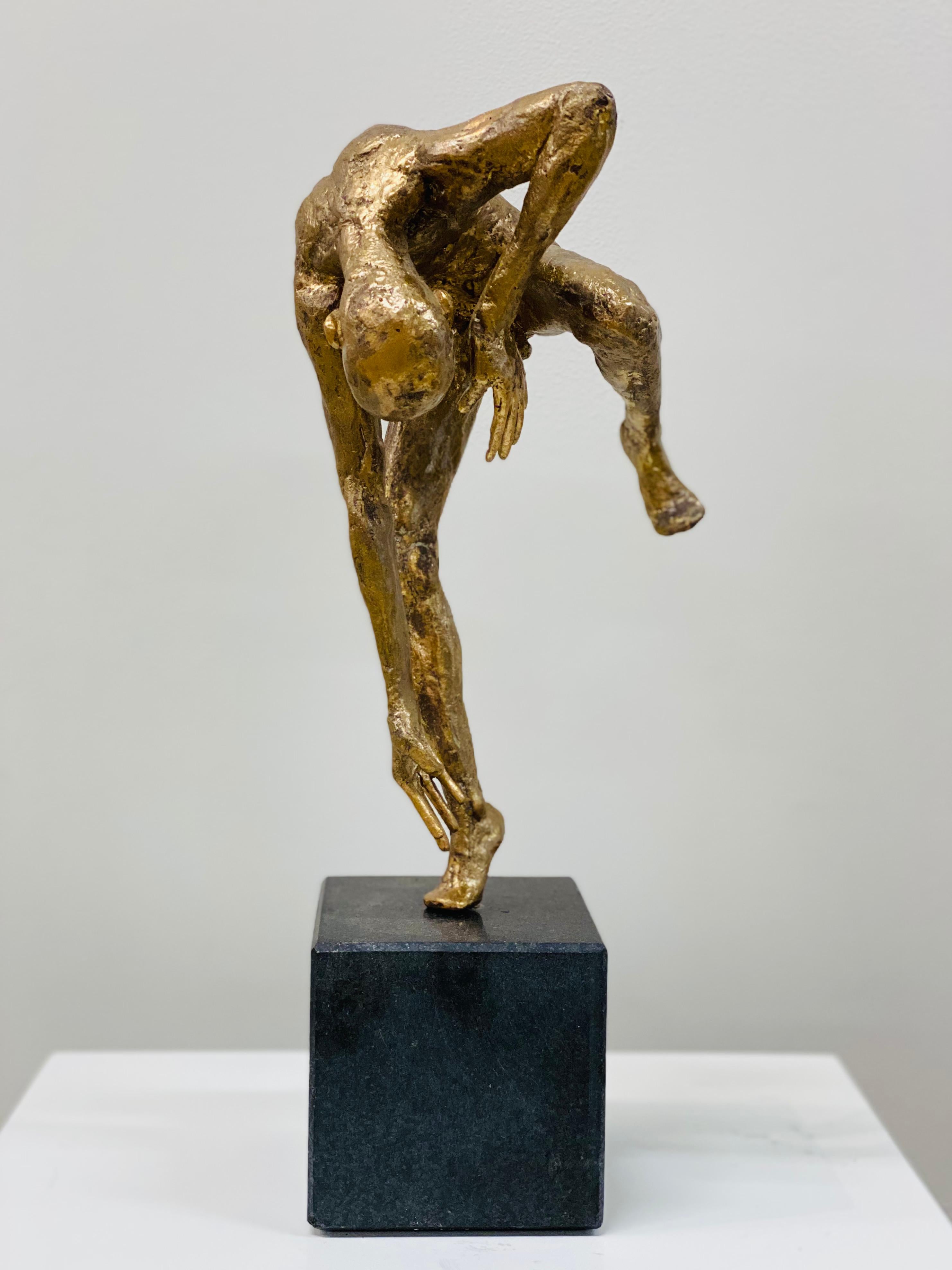 Dancer VIII- 21st Century Bronze Sculpture of a Male Nude Dancing