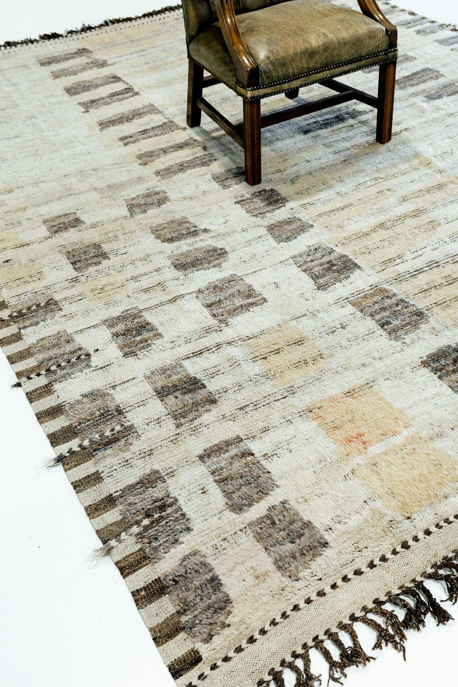 Martil' is a beautiful wool shag textured to look weathered as it combines unique design elements for the modern design world. Its weaving of natural earth tones and playfulness is suitable for many interiors and is what makes the Atlas Collection