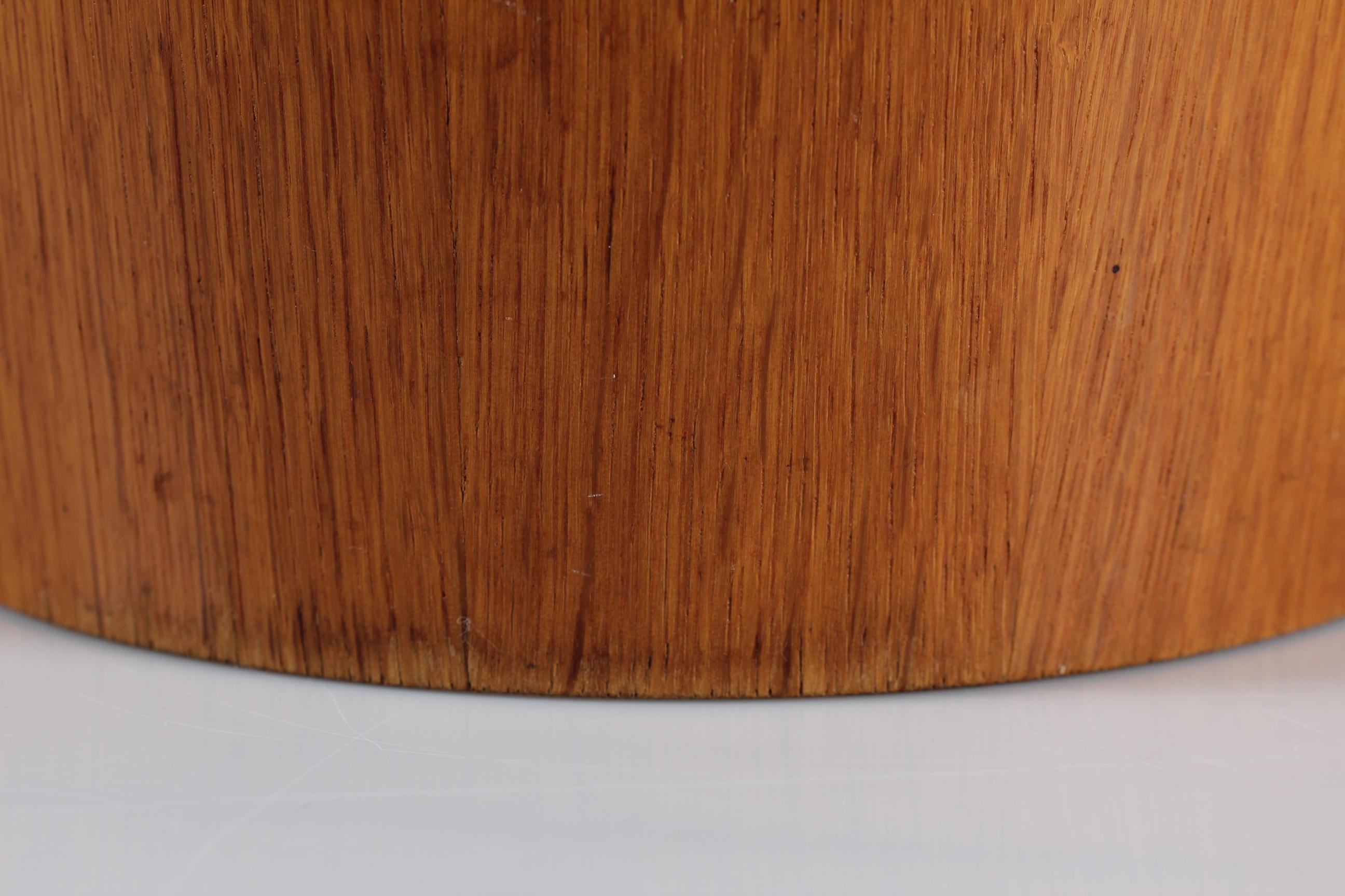 Martin Aberg Conical Wastepaper Basket of Oak Veneer by Sevex Sweden Mid-Century In Good Condition In Silkeborg, Silkeborg
