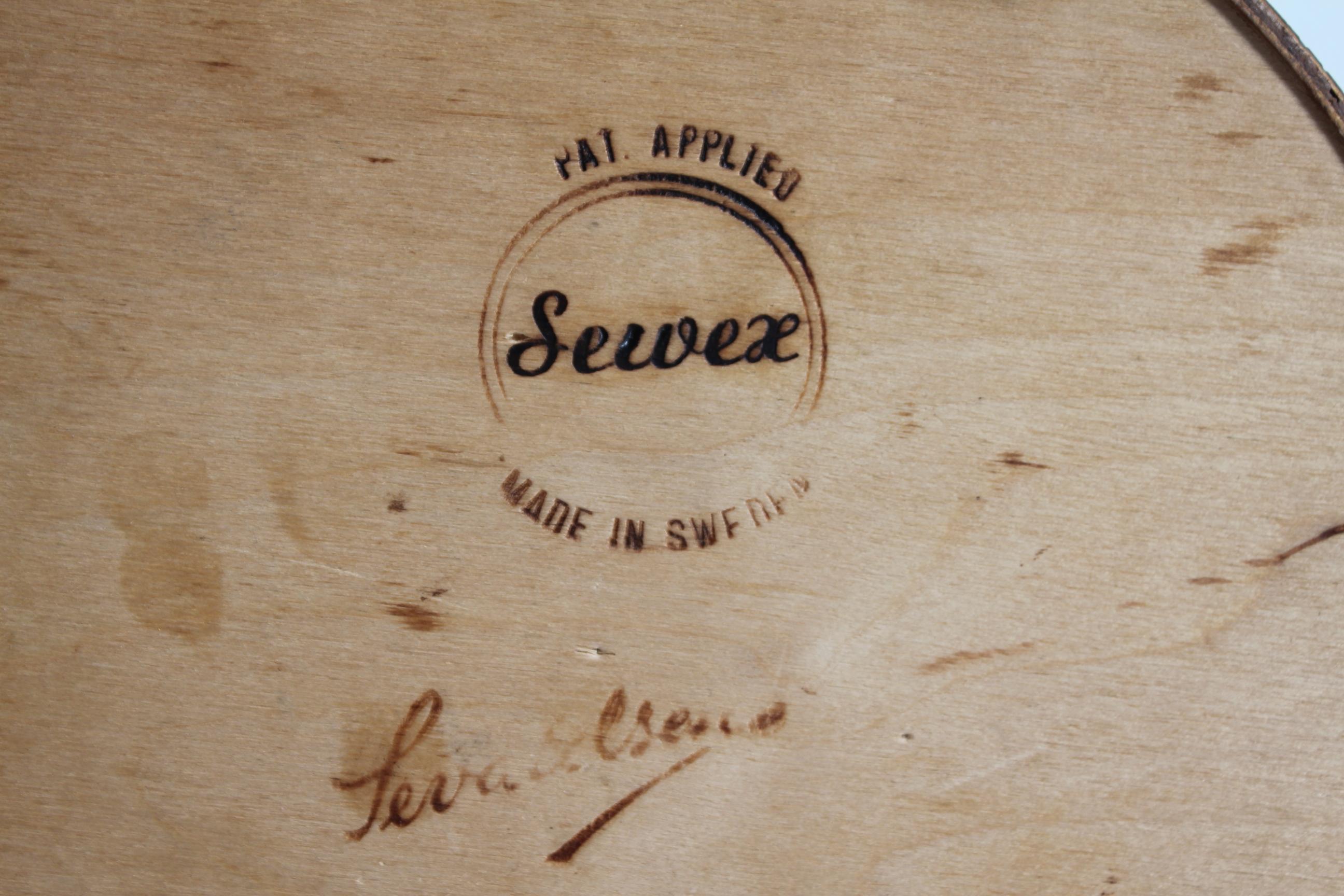 Teak Martin Aberg Cestino conico in legno di teak Servex Svezia Versione alta in vendita