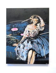 Four Sticks_Martin Adalian_Acrylic/Oil/Tar on Canvas_Figurative/Impasto