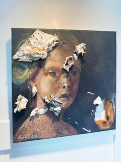 Lost by Martin Adalian, Acrylique, Huile sur toile, Portrait, Impasto