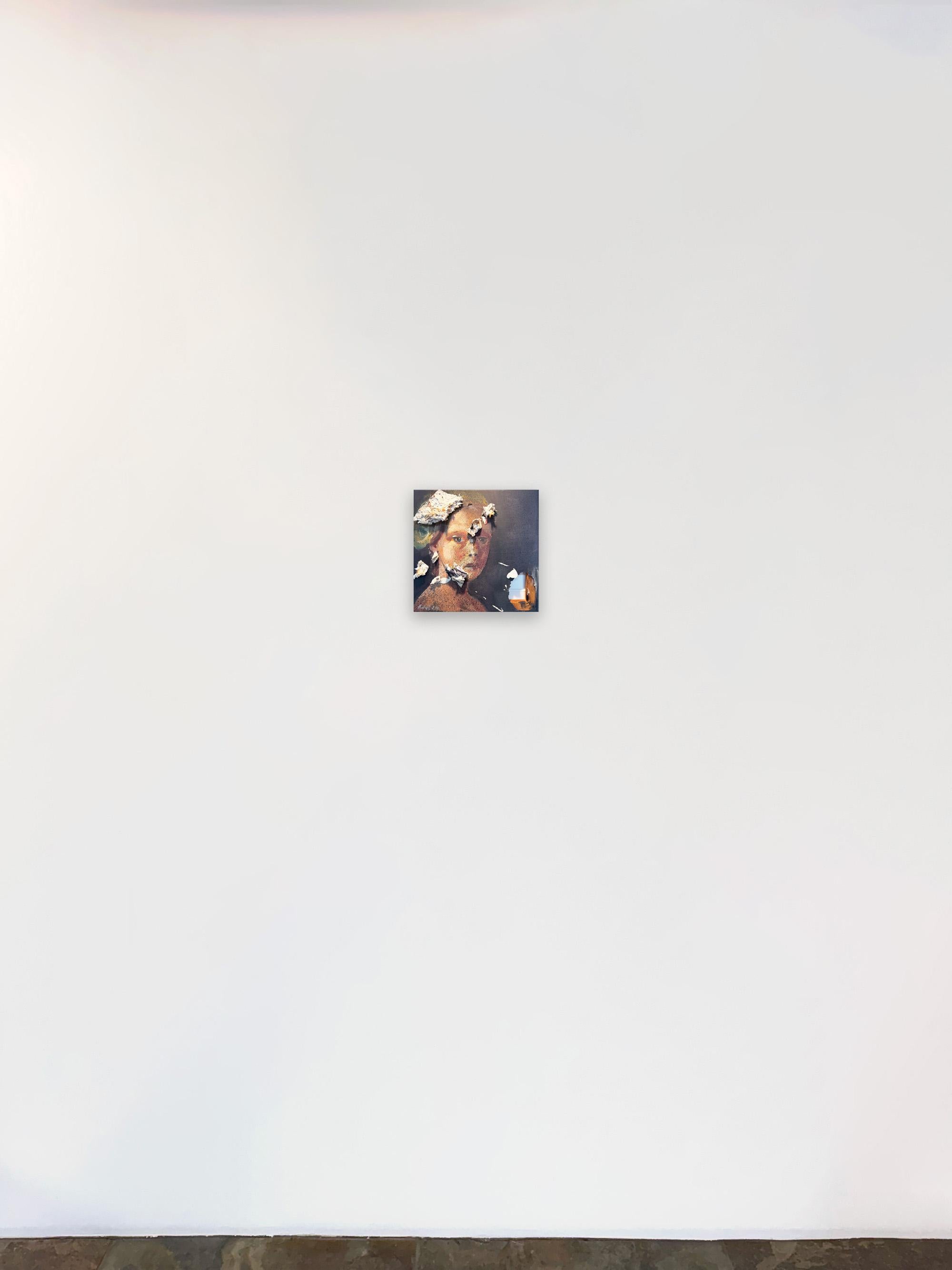 Verloren von Martin Adalian, Acryl, Öl auf Leinwand, Porträt, Impasto im Angebot 6