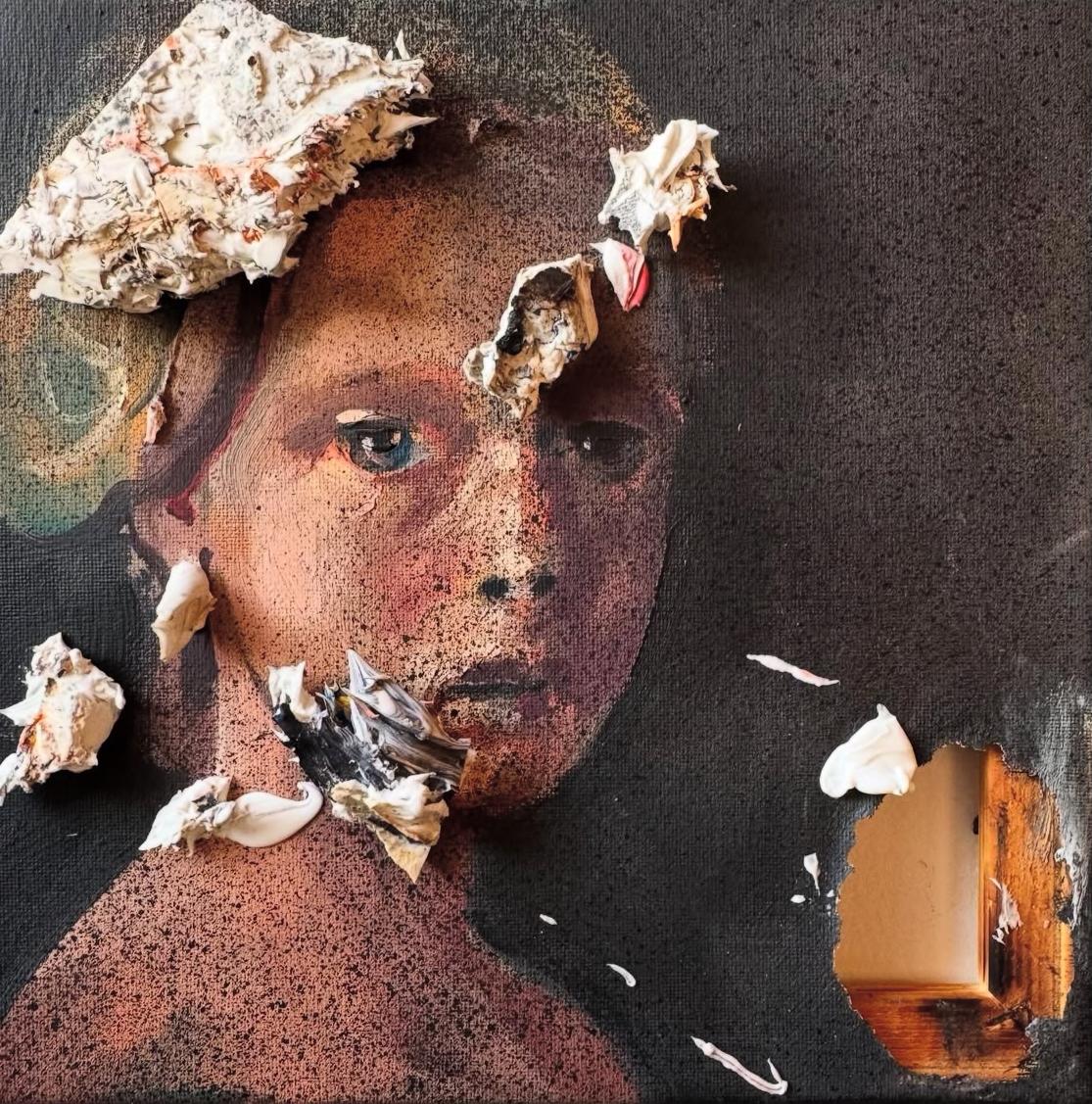 Lost by Martin Adalian, Acrylic, Oil on Canvas, Portrait, Impasto