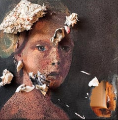 Lost di Martine Adalian, Acrilico, Olio su tela, Ritratto, Impasto