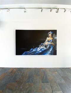 Le conte par Martin Adalian, Acrylique, Huile sur toile, Figurative, Impasto