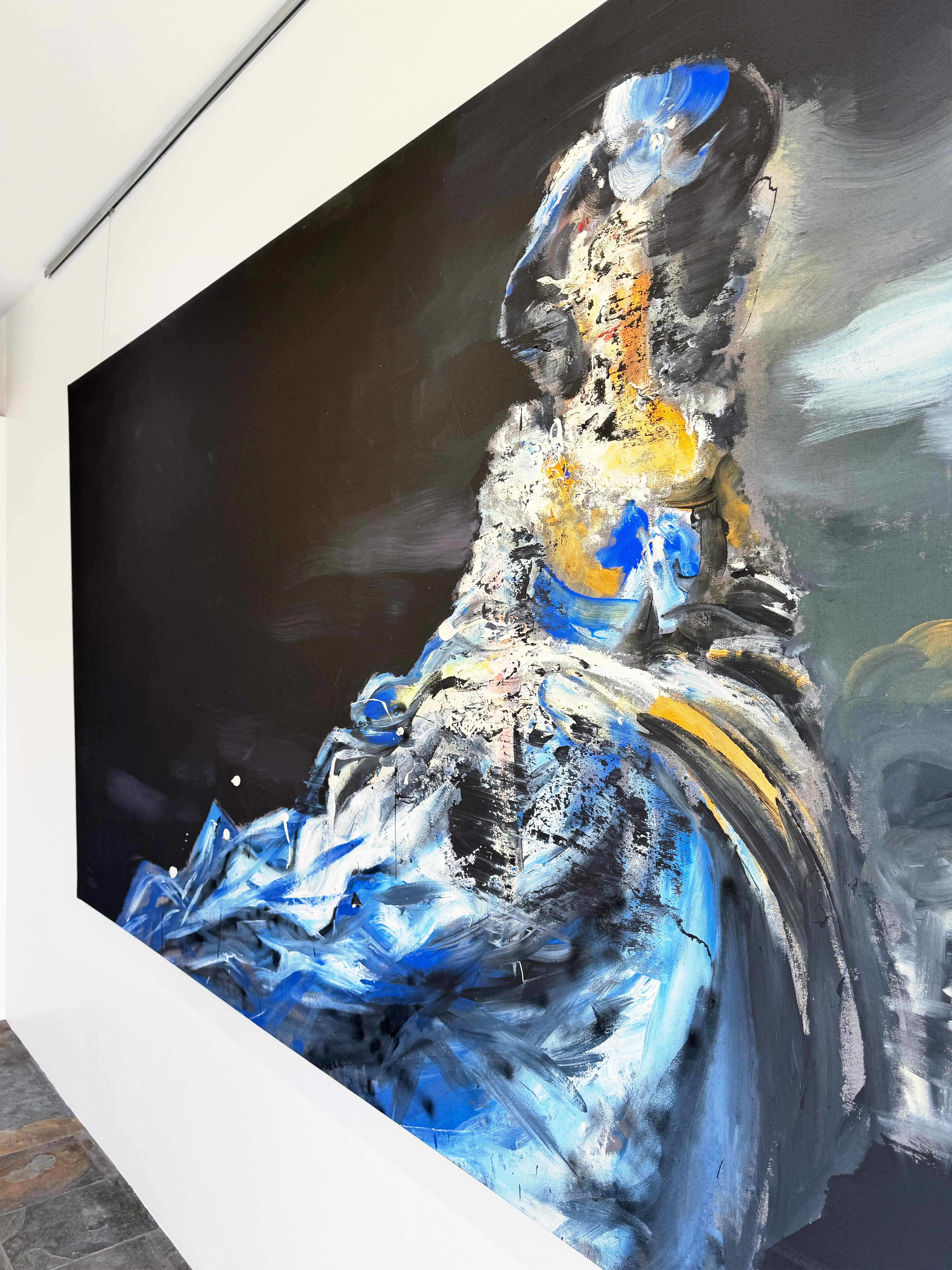 The Tale by Martin Adalian, Acrylic, Oil on Canvas, Figurative, Impasto For Sale 2