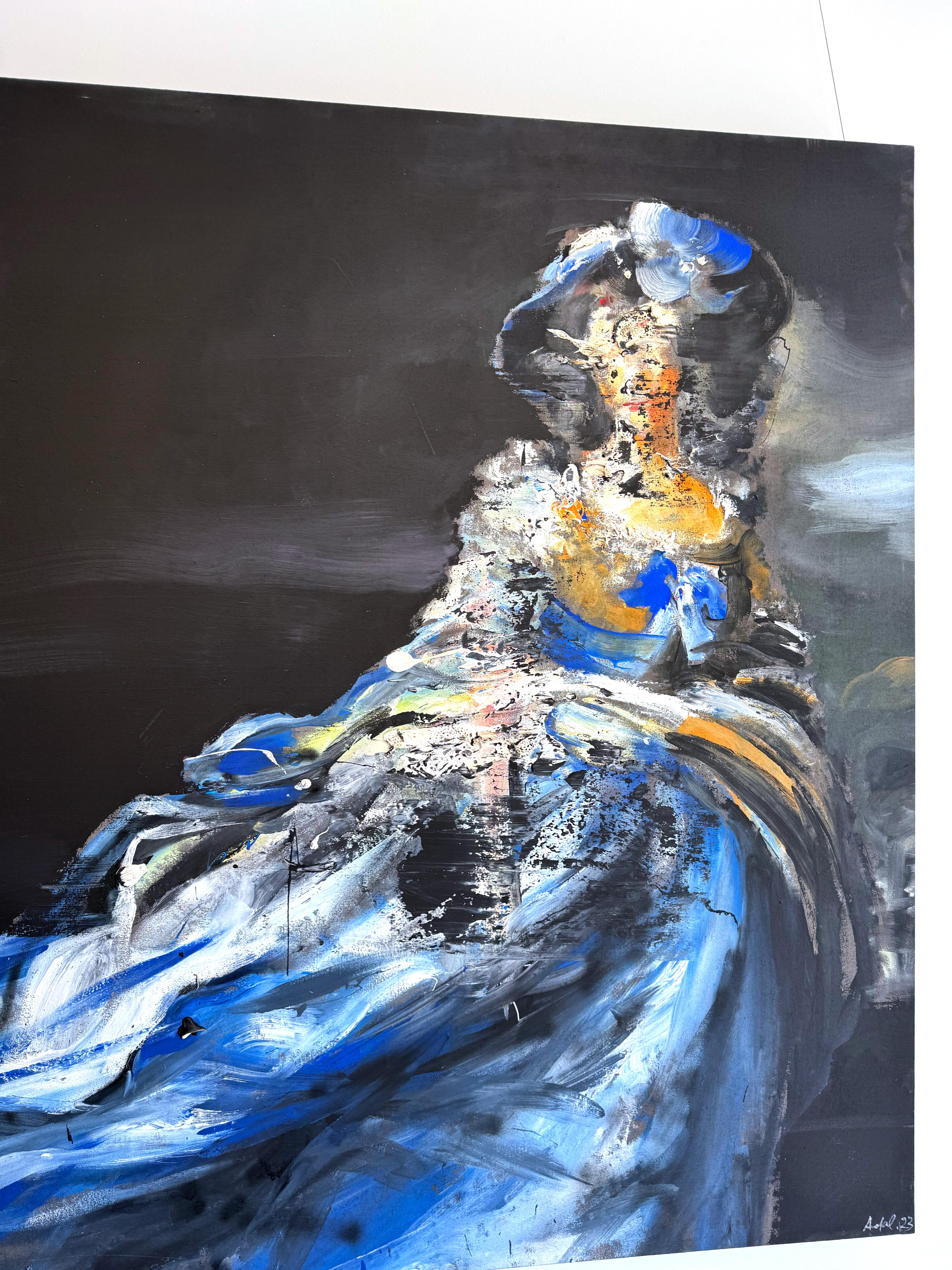 The Tale by Martin Adalian, Acrylic, Oil on Canvas, Figurative, Impasto For Sale 3