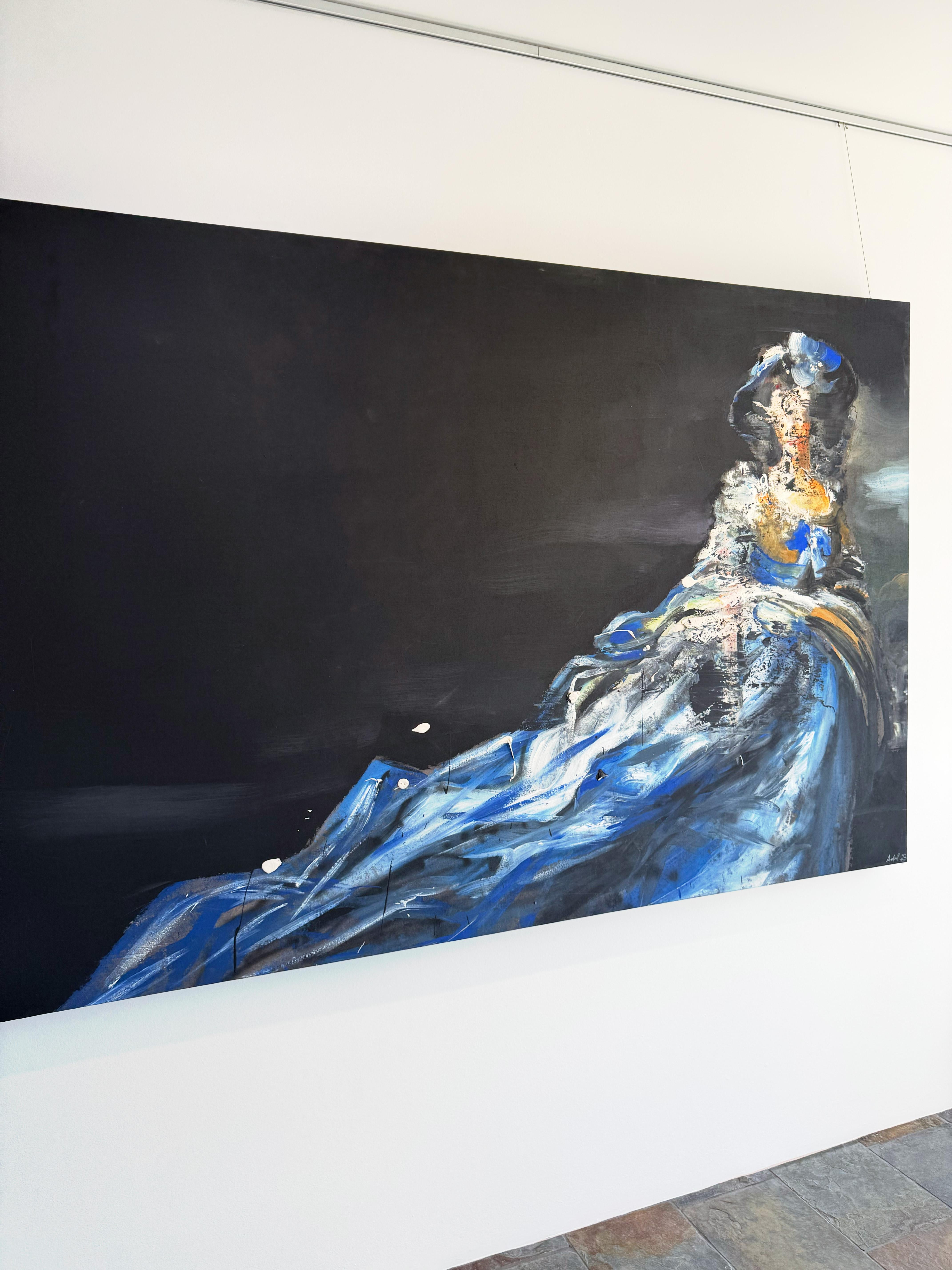 The Tale by Martin Adalian, Acrylic, Oil on Canvas, Figurative, Impasto For Sale 5