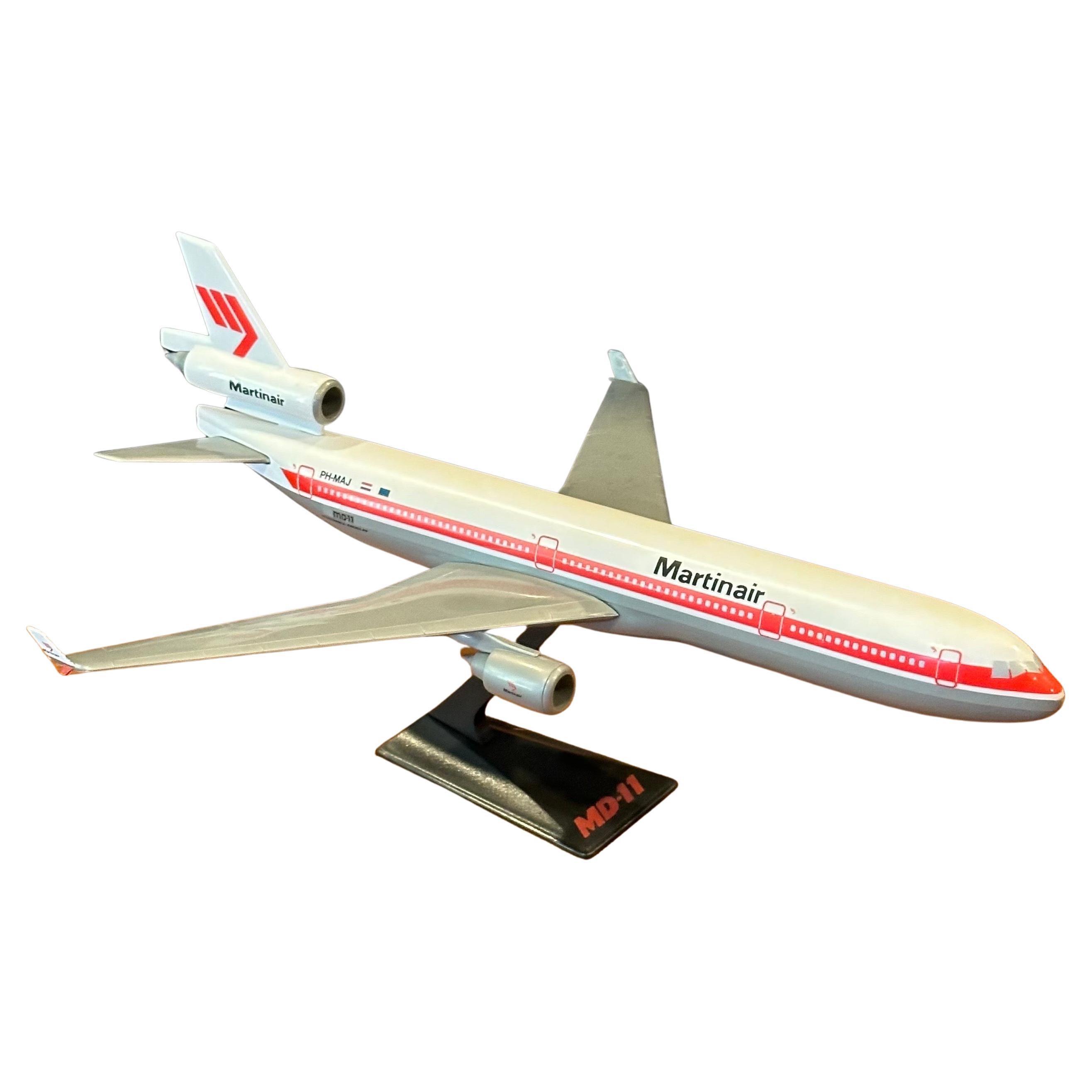 Américain Modèle de bureau d'entrepreneur d'avion Jetliner Holland MD-11Jumbo de Martin Airlines en vente