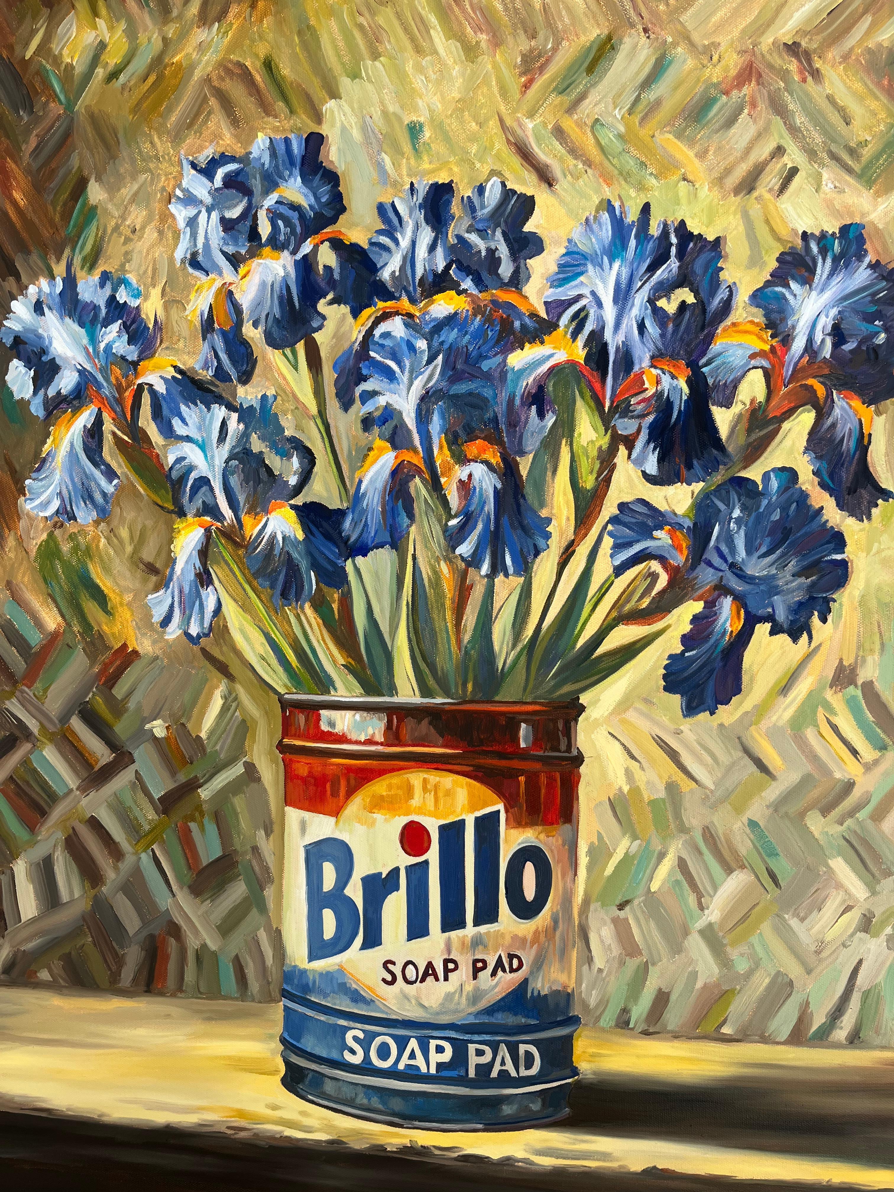 Brillo Bouquet - Contemporary Painting by Martin Allen
