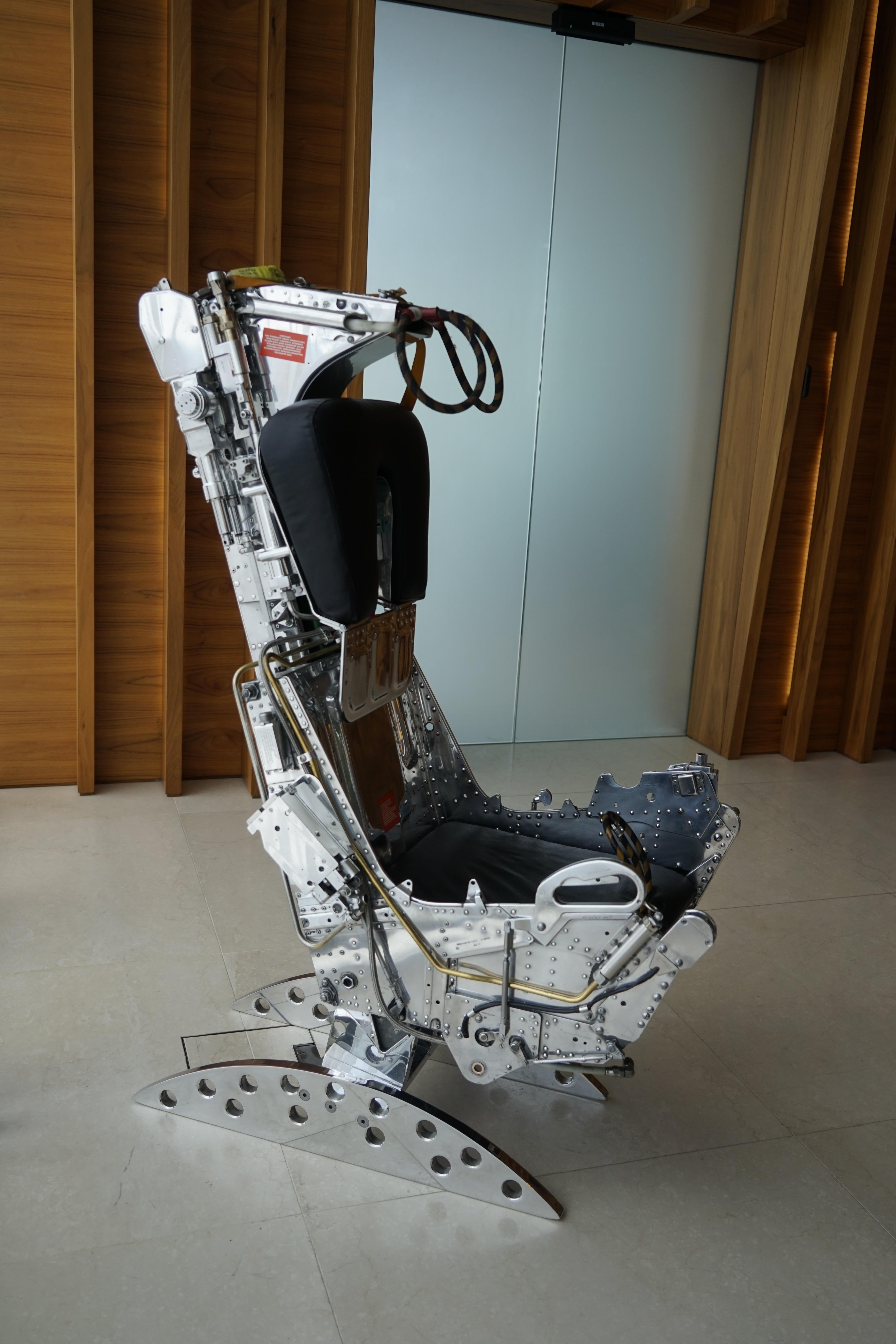 A stunningly detailed, highly polished ejection seat with bespoke leather headrest and seat. The height of the seat is electronically adjustable via a switch cleverly hidden with the seats switches.

The McDonnell Douglas F-4 Phantom is a tandem,