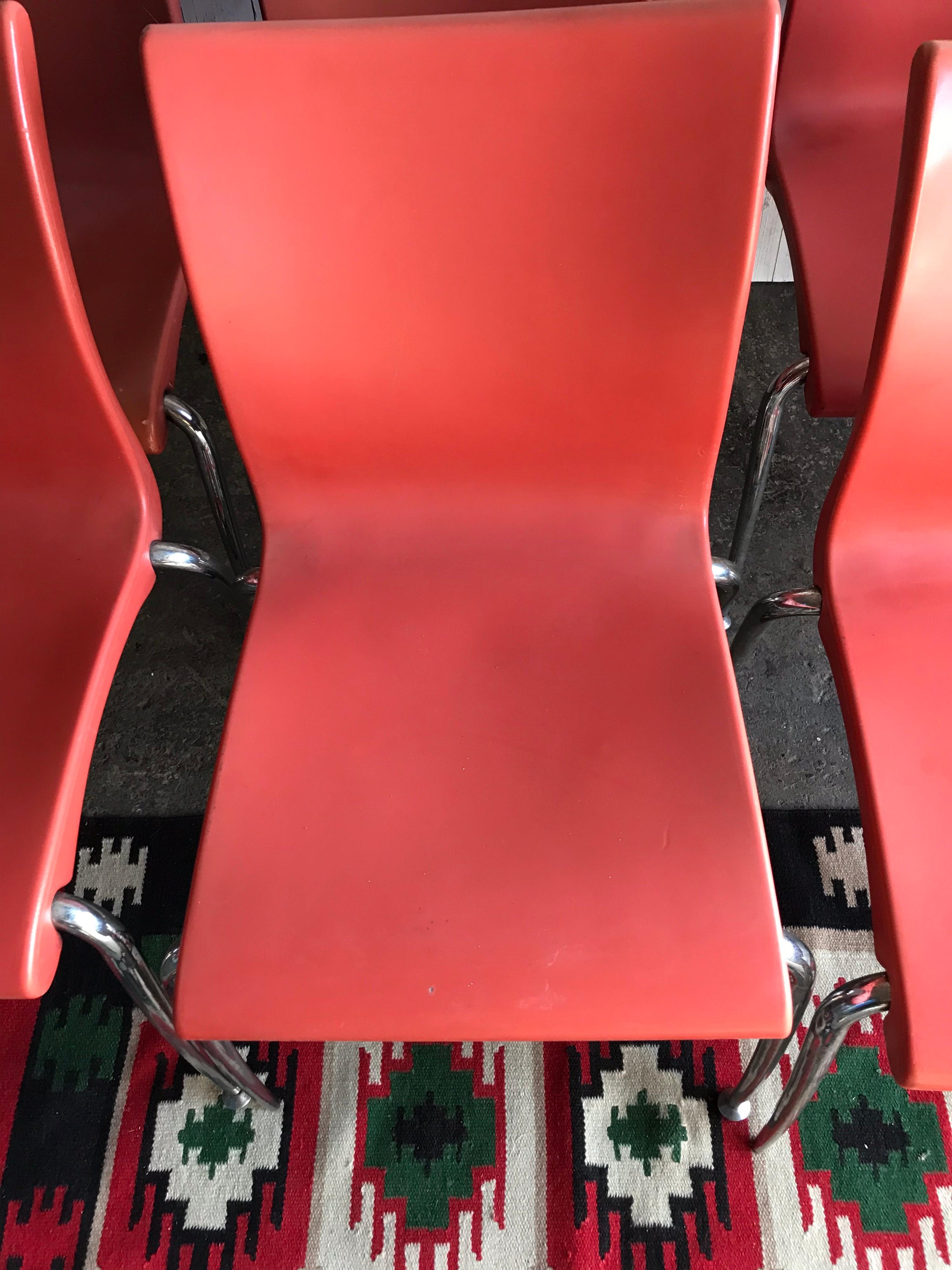red chairs for church