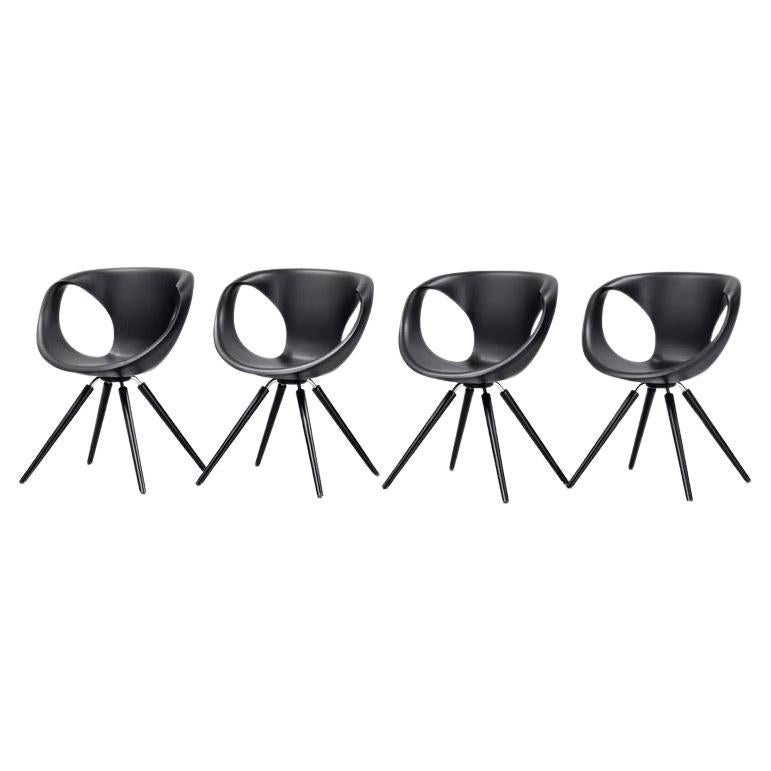 Martin Ballendat Set of Four Up Chairs for Tonon, Italy. For Sale