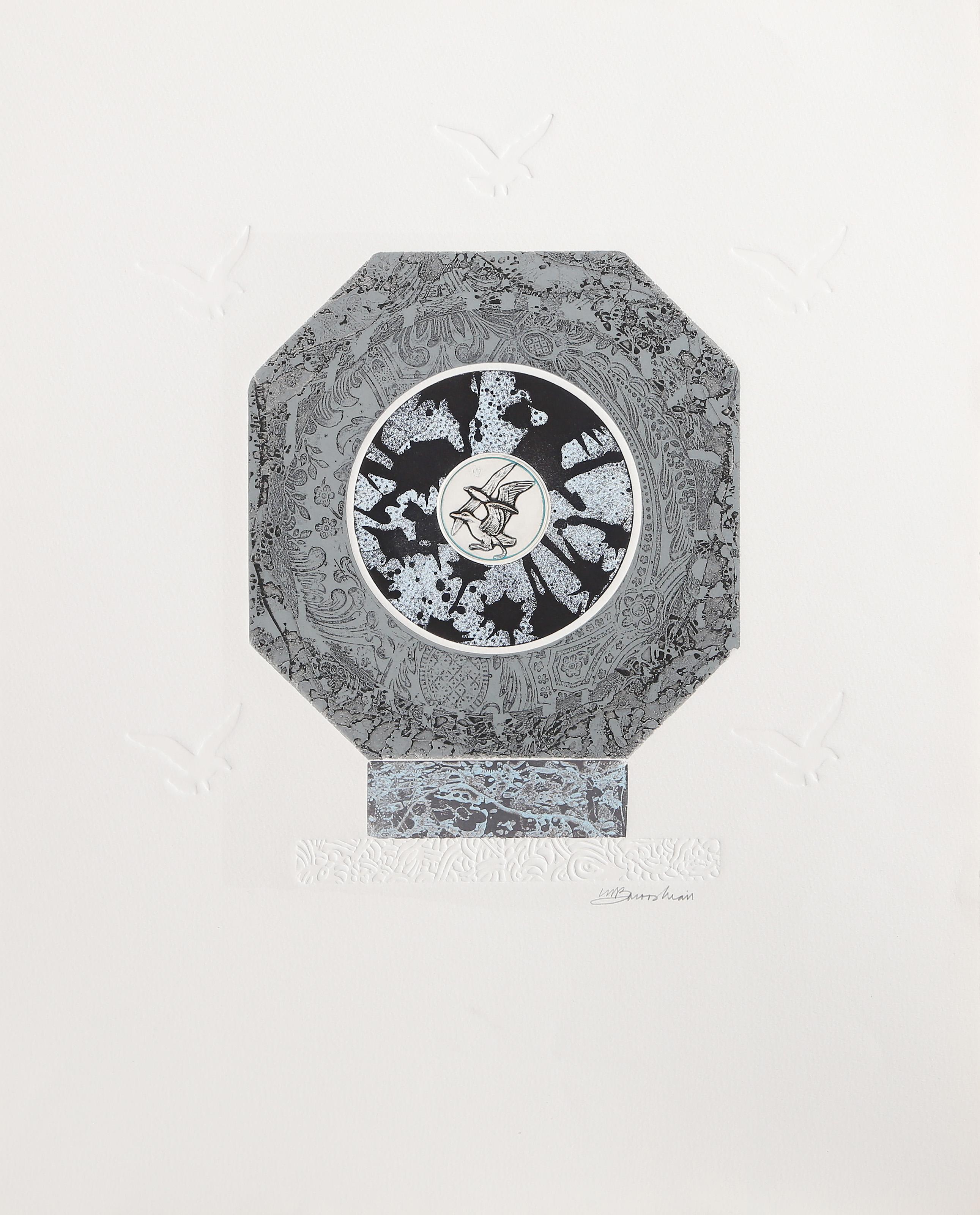 Albatross II, acquaforte, acquatinta e calcografia surrealista di Martin Barooshian in vendita 2