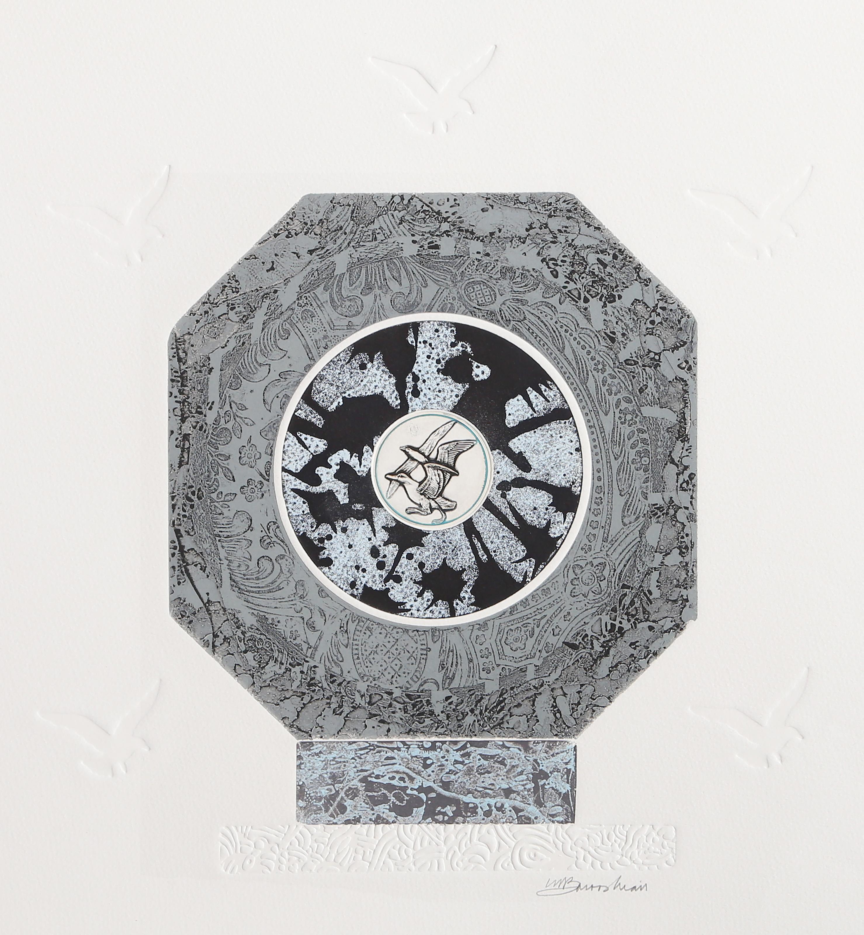 Albatross II, Surrealist Etching, Aquatint and Intaglio by Martin Barooshian