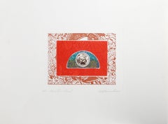 Bactrian Camel, Surrealist Etching and Aquatint by Martin Barooshian