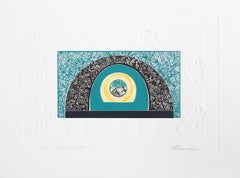 Green Sea Turtle, Surrealist Etching, Aquatint and Intaglio by Martin Barooshian