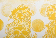 La Danse (Yellow), acquaforte e acquatinta surrealista di Martin Barooshian