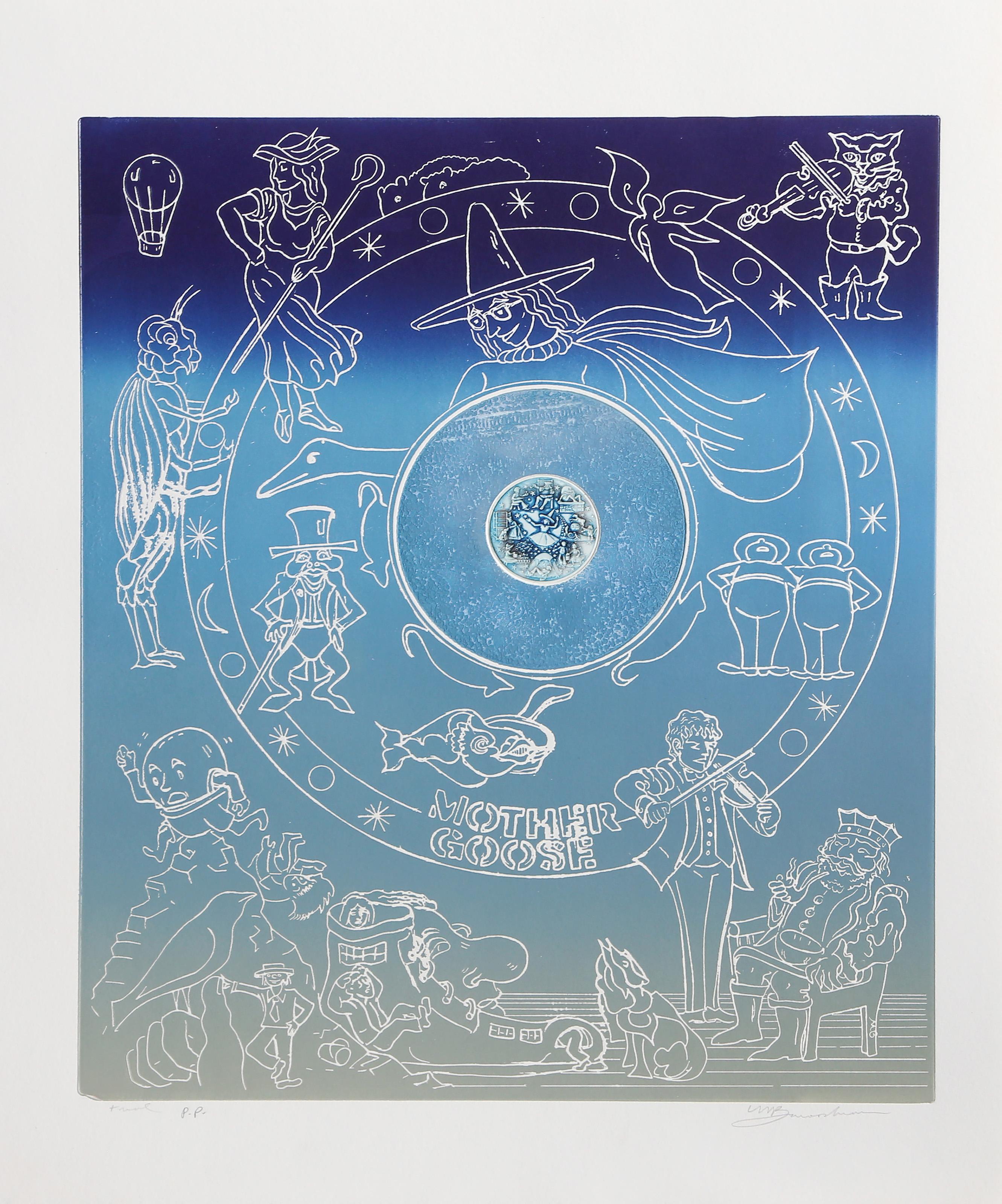 Mamá Ganso, aguafuerte y aguatinta surrealistas de Martin Barooshian en venta 1