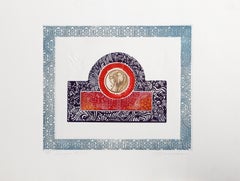 Peregrine Falcon, Surrealist Etching, Aquatint and Intaglio by Martin Barooshian